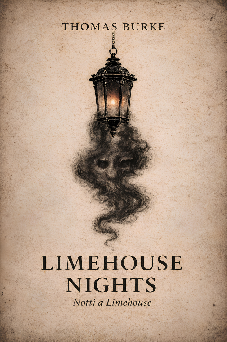 Limehouse Nights, copertina Moonveil con lanterna e fumo